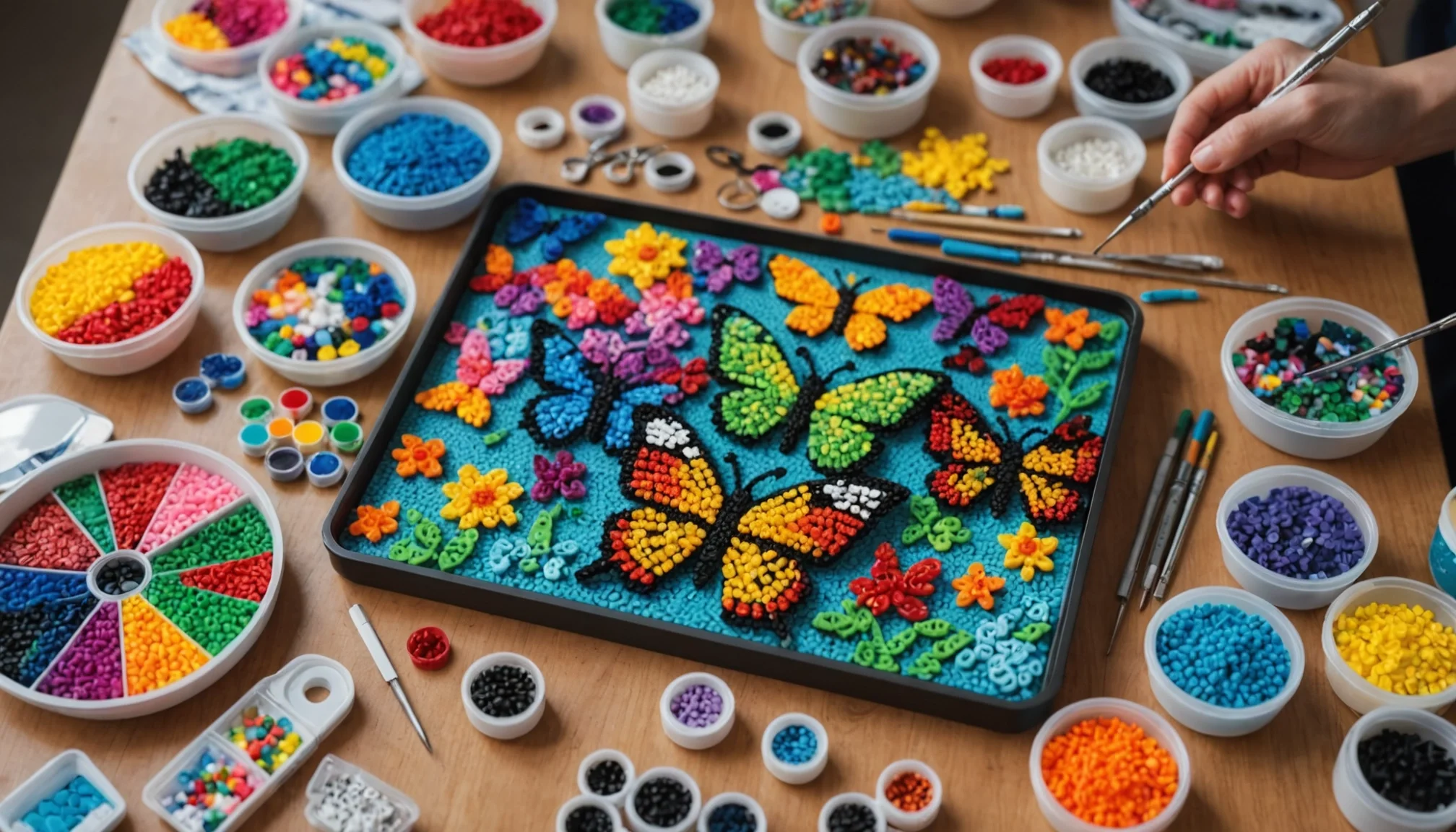 Creatividad sin límites con hama beads hama: artesanía detallada y vibrante