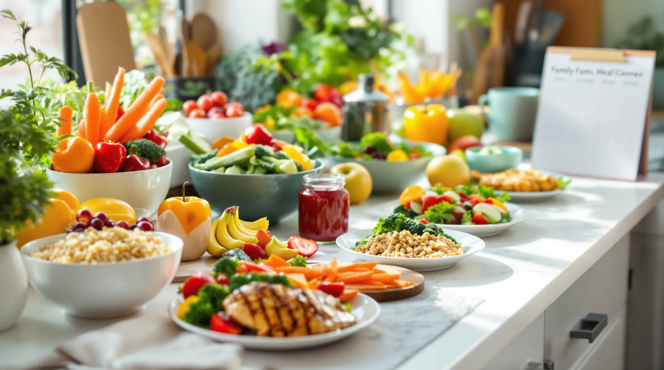 Menú saludable semanal: 7 ideas fáciles para organizar tu alimentación familiar