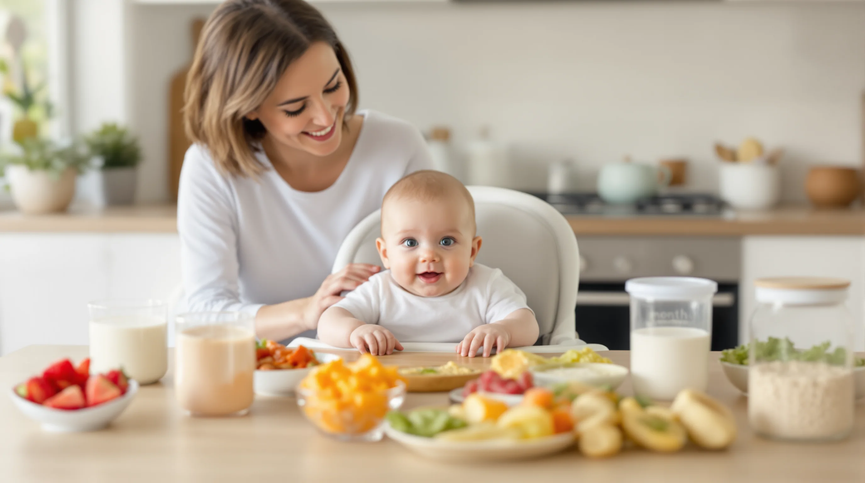 Tabla de alimentación para bebés de 0 a 12 meses: las pautas recomendadas por edad